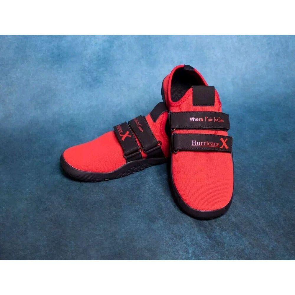 Size‎ 9 Hurricane X Men's Gym/Boxer Weighlifting Performance Comfort  Red Shoes - Picture 13 of 16